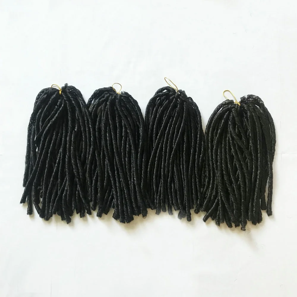 wholesale factory price NINA softex locs faux crochet braids,fire retardant fiber material locs soft dreads braids for american