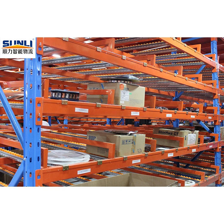 Warehouse Storage Gravity Carton Flow Rack