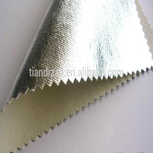 Огнеупорная алюминиевая фольга, металарамидная ткань/FR тканые ткани с алюминиевым покрытием