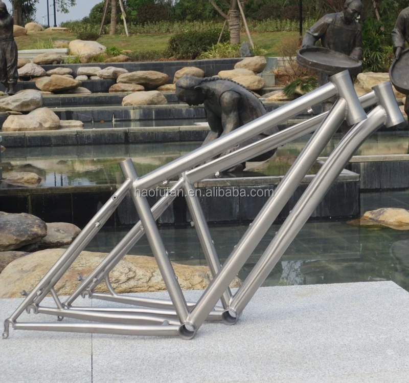 Titanium road bike frame- the latest titanium off-road cyclist with tapered headtube and disc brake