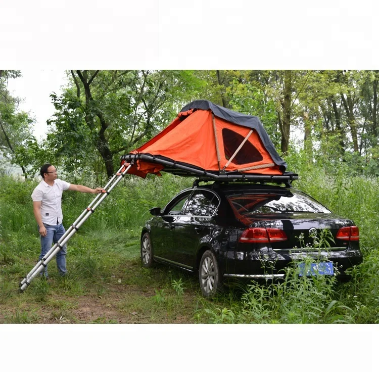 4 person hard shell easy installation car roof top tent for camping