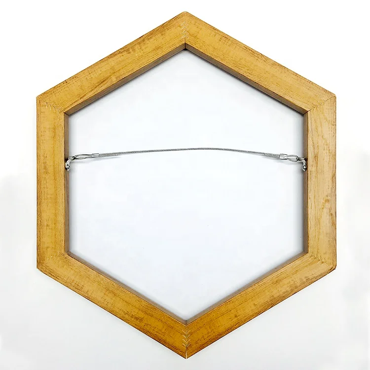 
abstract artwork giclee canvas painting with golden hexagon frame for bedroom 