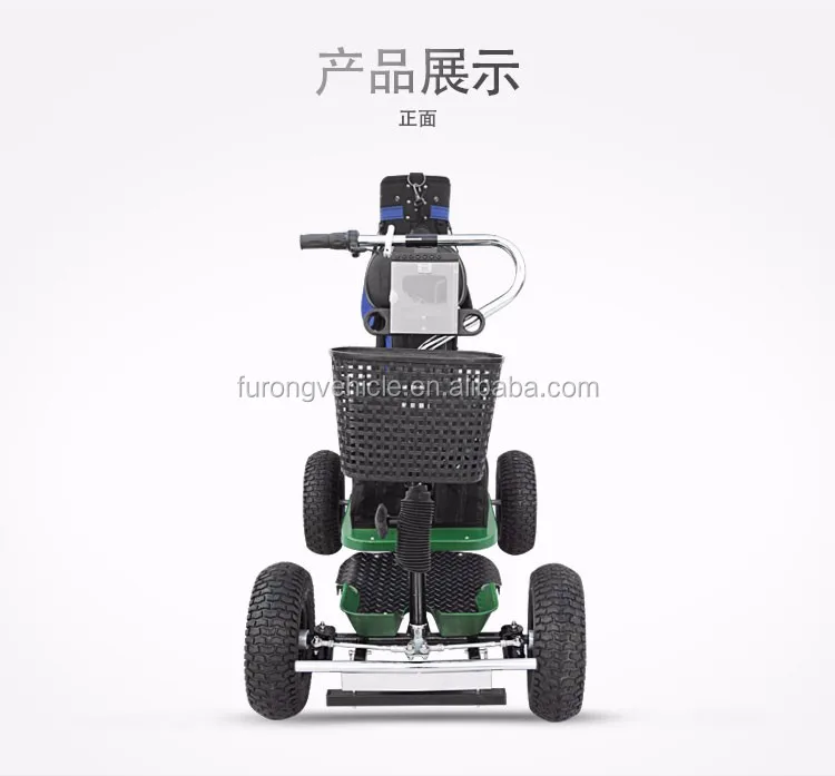 Mini single seat electric golf cart scooter with 4 wheel drive for sale