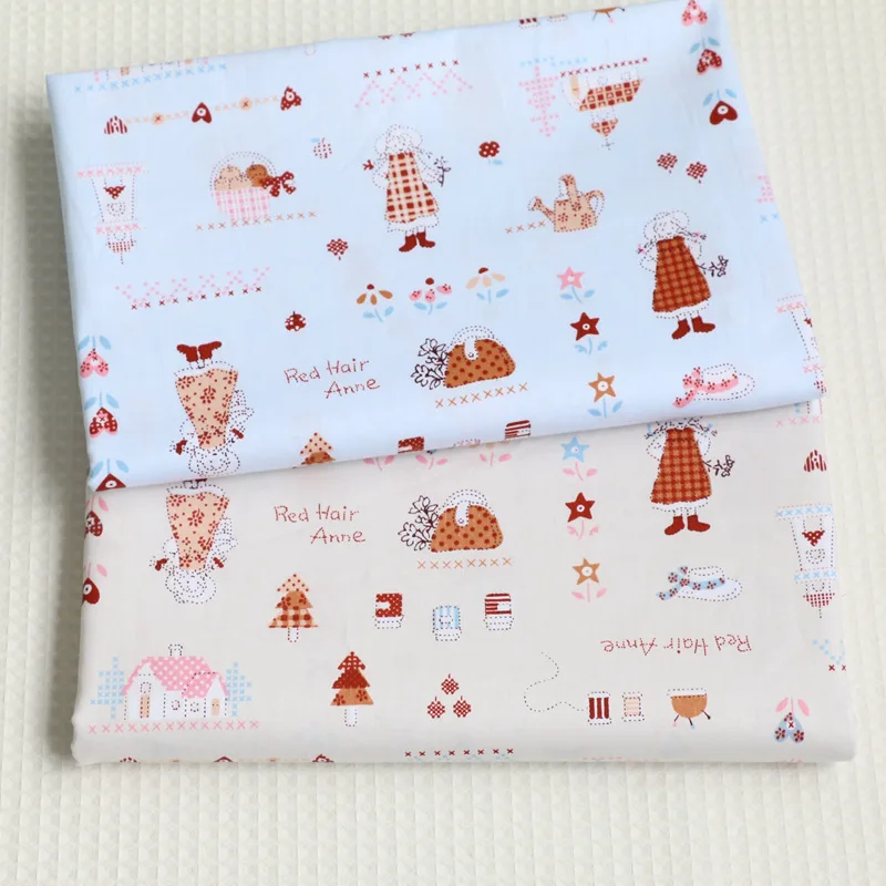 Cartoon design egyptian cotton 200TC bed sheet fabric for baby