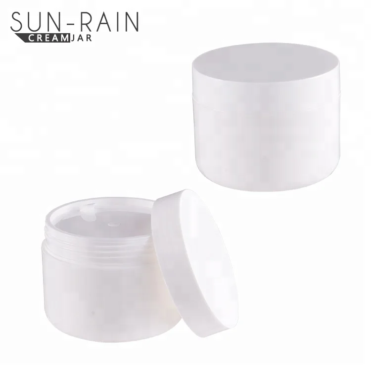 
Big empty white round 100ml 100g pp plastic cosmetic cream jars 