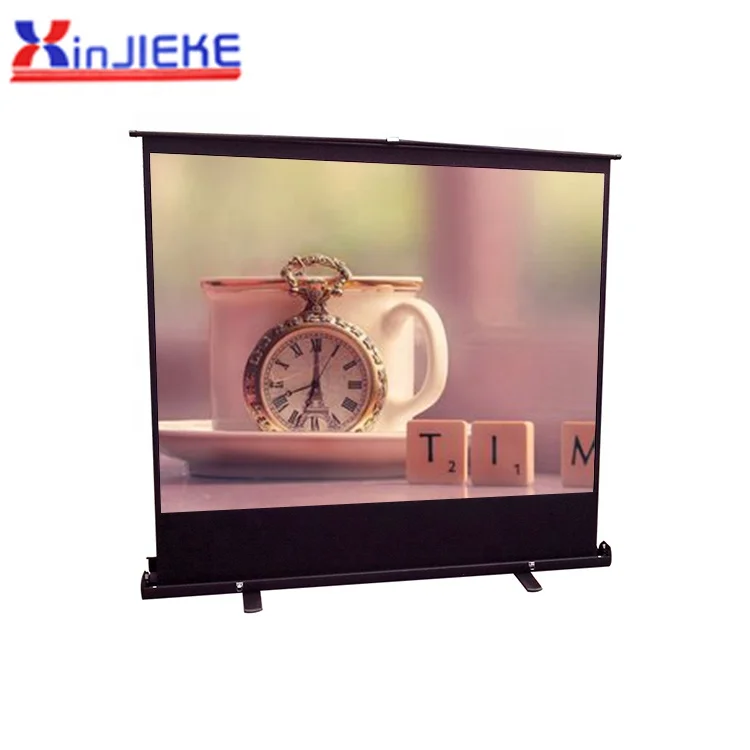 
120 inch pull up rising diy new design 3d hd floor mounted electric projector screen 