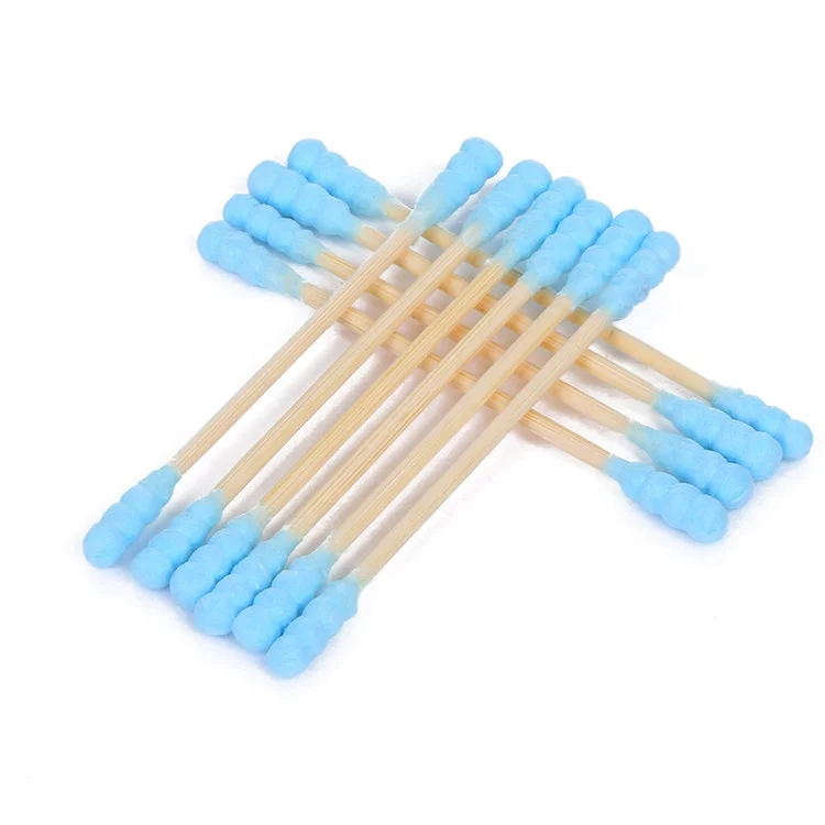 2019 Reliable Sealing Disposable Soft Touch Multicolor Cotton Wooden Tips Cotton Swabs