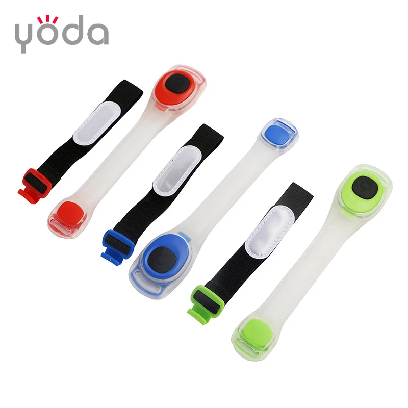 Armband Leg Shoes LED light Cycling Bike Run Warning Safety flexible Reflective colorful armband led light