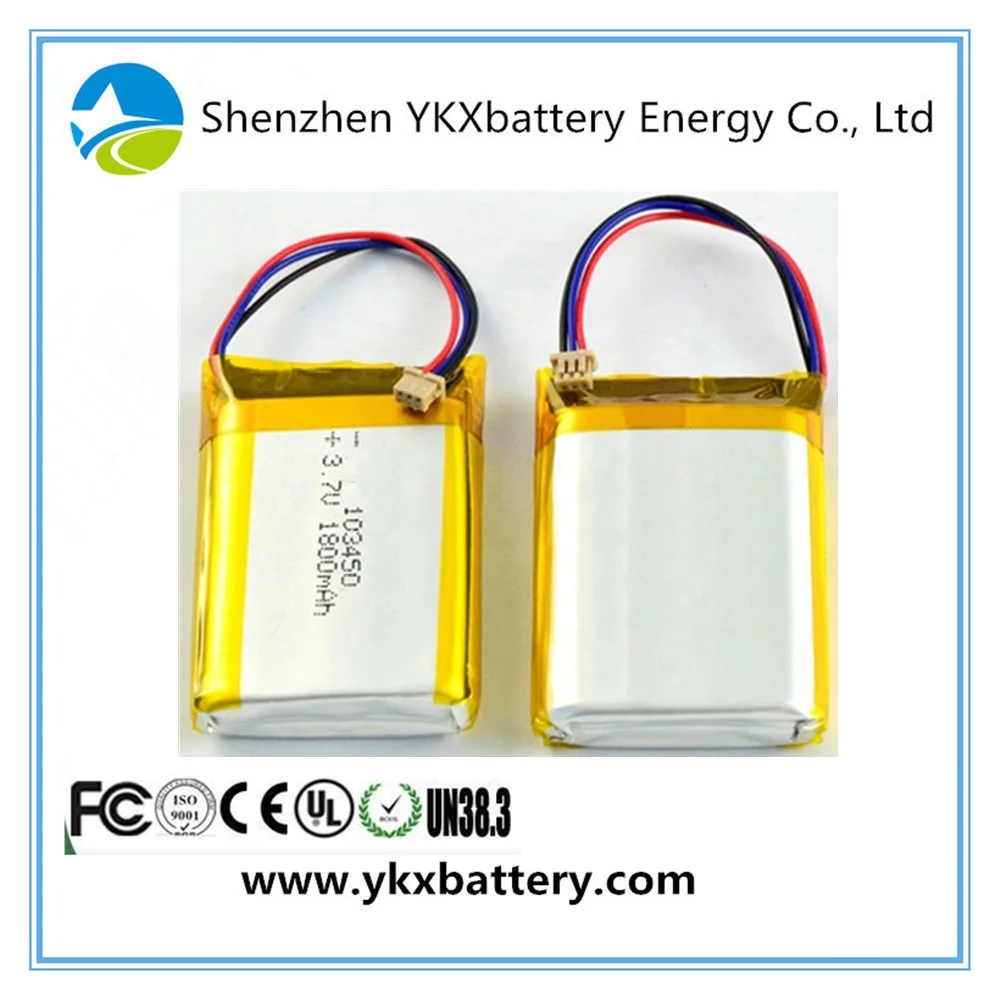 103450 3.7V 1800mah Super low temperature lithium polymer battery