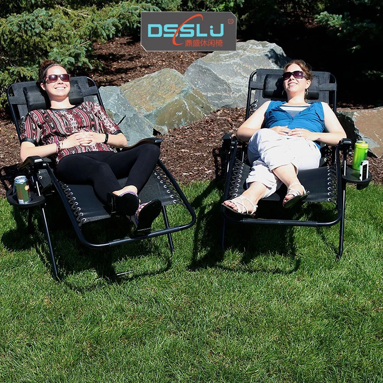 
Zero Gravity Reclining Leisure Lounge Chair With Cushion And Cup Holder 