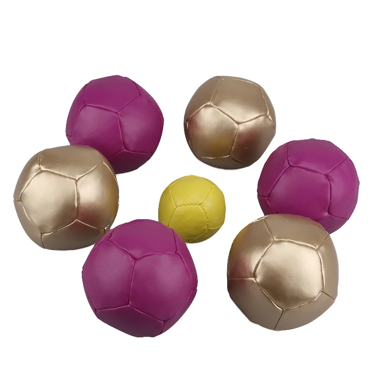 2023 Custom Petanque Boules Bocce Lacrosse Balls Boccia Soft Bean Bag Ball Pvc Bocce Ball