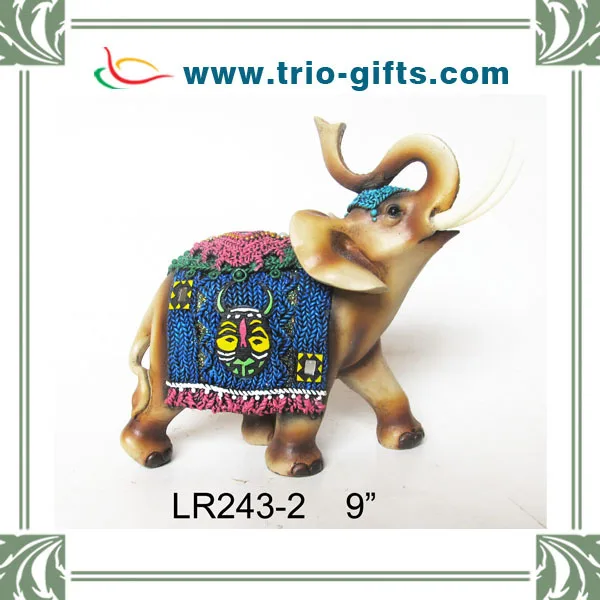 Gorgeous polyresin indian elephant decoration