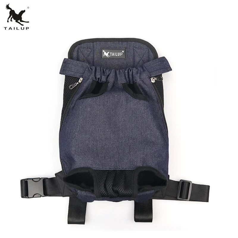 Portable Dog Front Carrier Backpack Legs Out & Breathable Travel Outdoor Bag