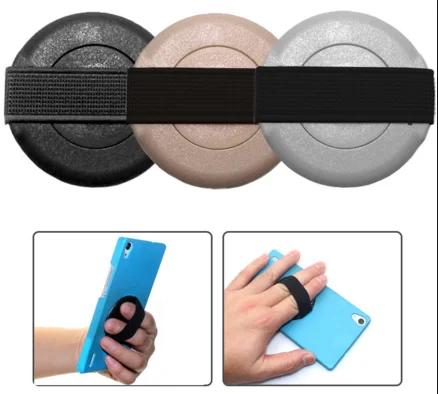 Elastic strap mobile phone stand handle finger holder