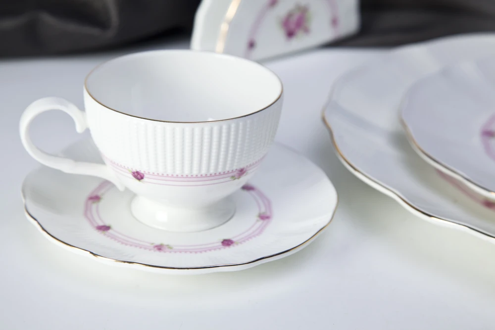 Tableware coffee cup with saucer for 5 star restaurant