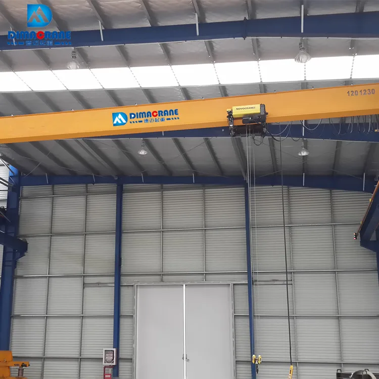 Factory price 5ton 10 ton single girder beam overhead bridge crane workshop with wireless remote controls for sale