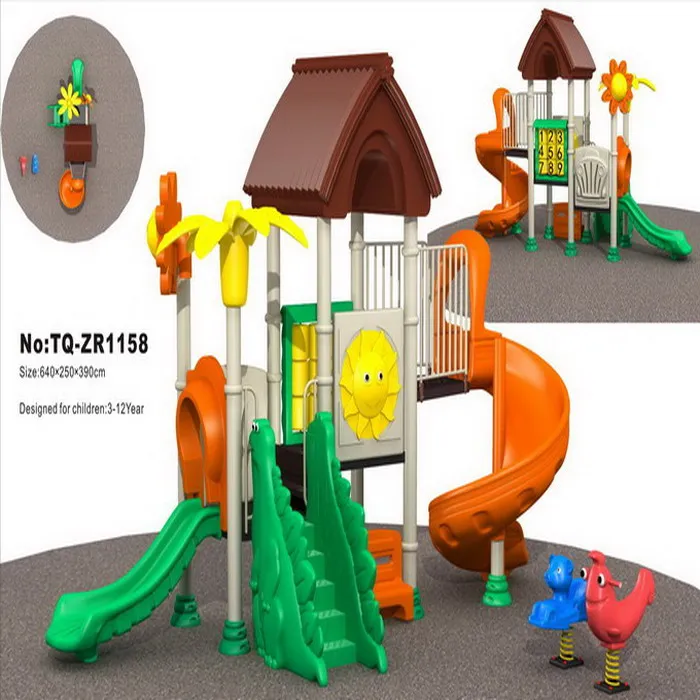 Straw House Kids Outdoor Play Station Modular Play Systems playground