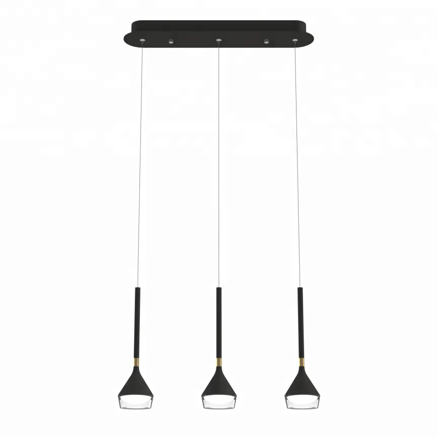 L4u ETL BOTTLE Exquisite Design Triple Cluster Pendant Light Suspension Chandelier Lamp for Dining Room Kitchen Island
