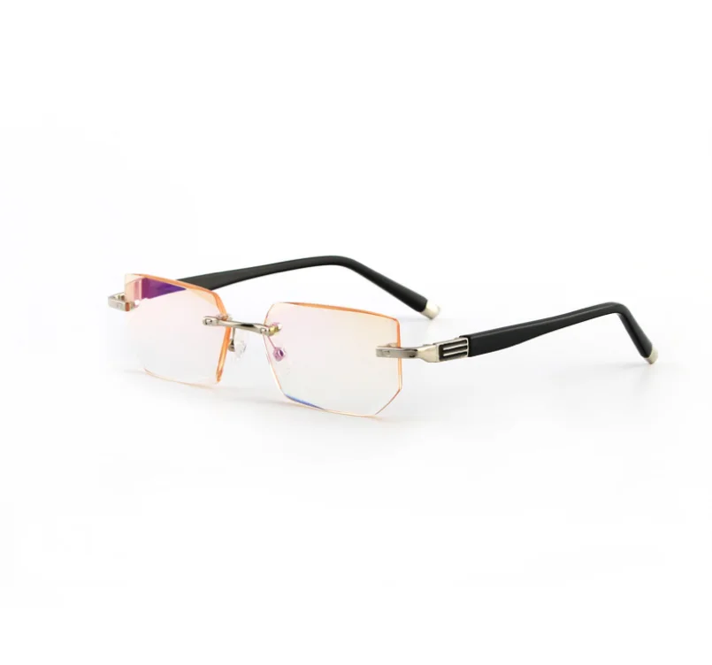 Rimless Classic Luxury Style Glass Lenses Reading Glasses Plain Mirror Men Women Unisex Eyewear 1.0 1.5 2.0 2.5 3.0 3.5 4.0
