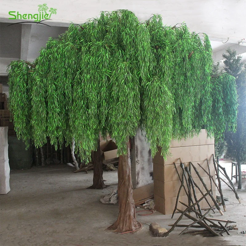 High simulation outdoor landscape artificial  weeping willow plants trees