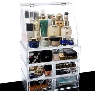 
acrylic deco cosmetic organizer clear clear acrylic makeup organizer with 5 drawers 