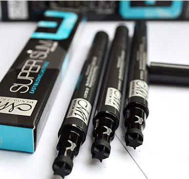 Menow E15003 Makeup Waterproof Liquid Eyeliner with Star Stamp Magic Long Lasting Liquid Eyeliner Black Liquid Common Makeup