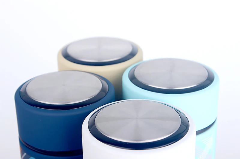 Пищевой прозрачное вакуум нержавеющей стали кружка тепловой колбу бутылка воды