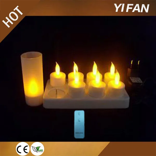 Wholesale 8pcs Rechargeable candle Led Tea Light