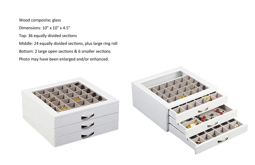 Wood High End Custom Made Black Jewelry Boxes For Organizer Box Direct Sales