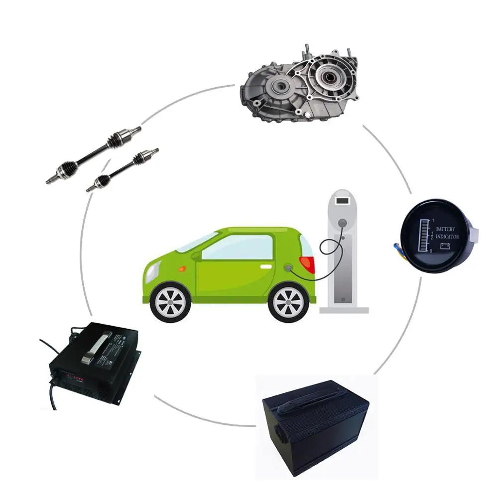 4000watt 48V Reductor de Velocitat del Motor Electric EV Gearbox