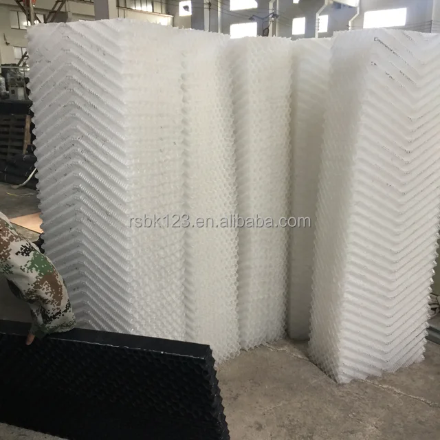 Oblique Wave Plastic pvc fill packing cooling tower corrugated sheets