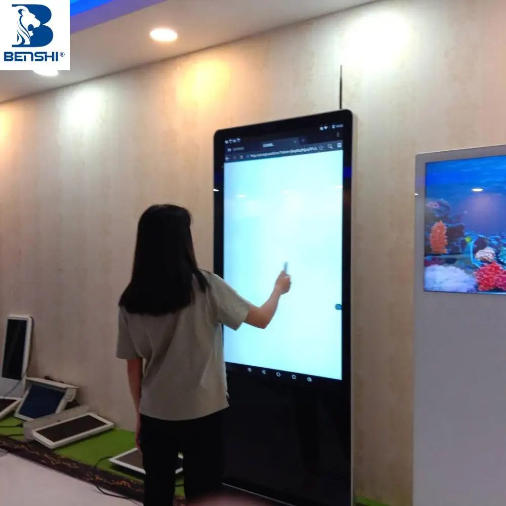 floor stand indoor digital signage software shop advertising screen advertising lcd display