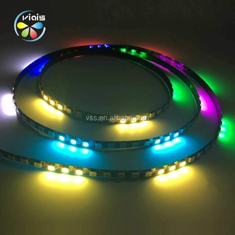  17 кнопок управления 144 пикселей на метр DC5V WS2812B WS2811 программируемая 5050 RGB светодиодная цифровая