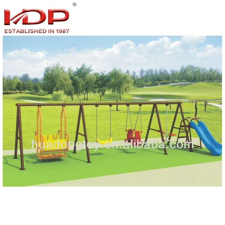 Children slide playground equipment set outdoor baby swing