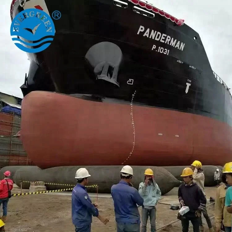 
Floating inflatable rubber balloons floating dock ship launching marine airbags for pontoon 