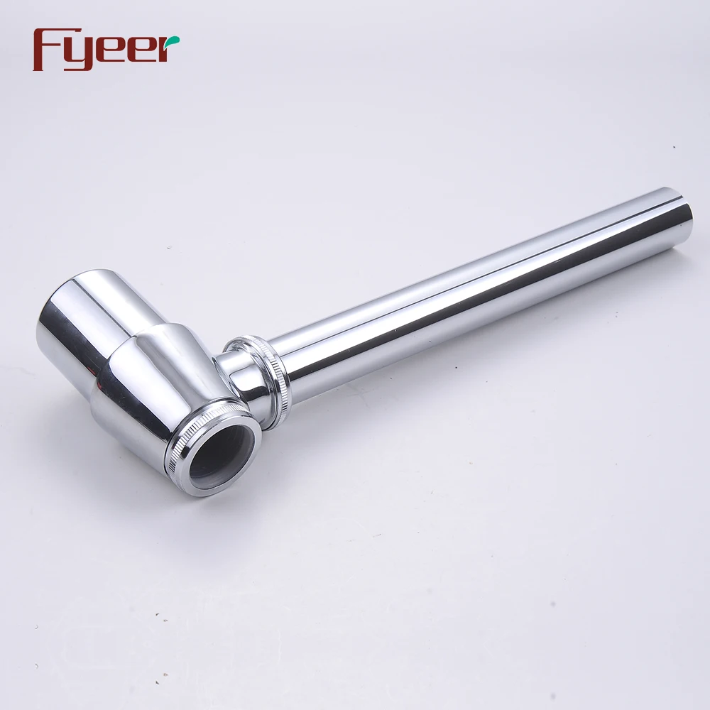 Fyeer Brass Chrome Plated Basin Siphon P Trap