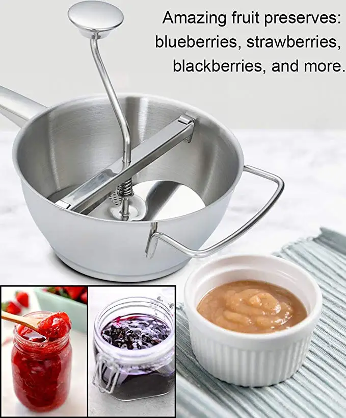 Food Mill  18/8 Stainless Steel  Manual Food Grinder