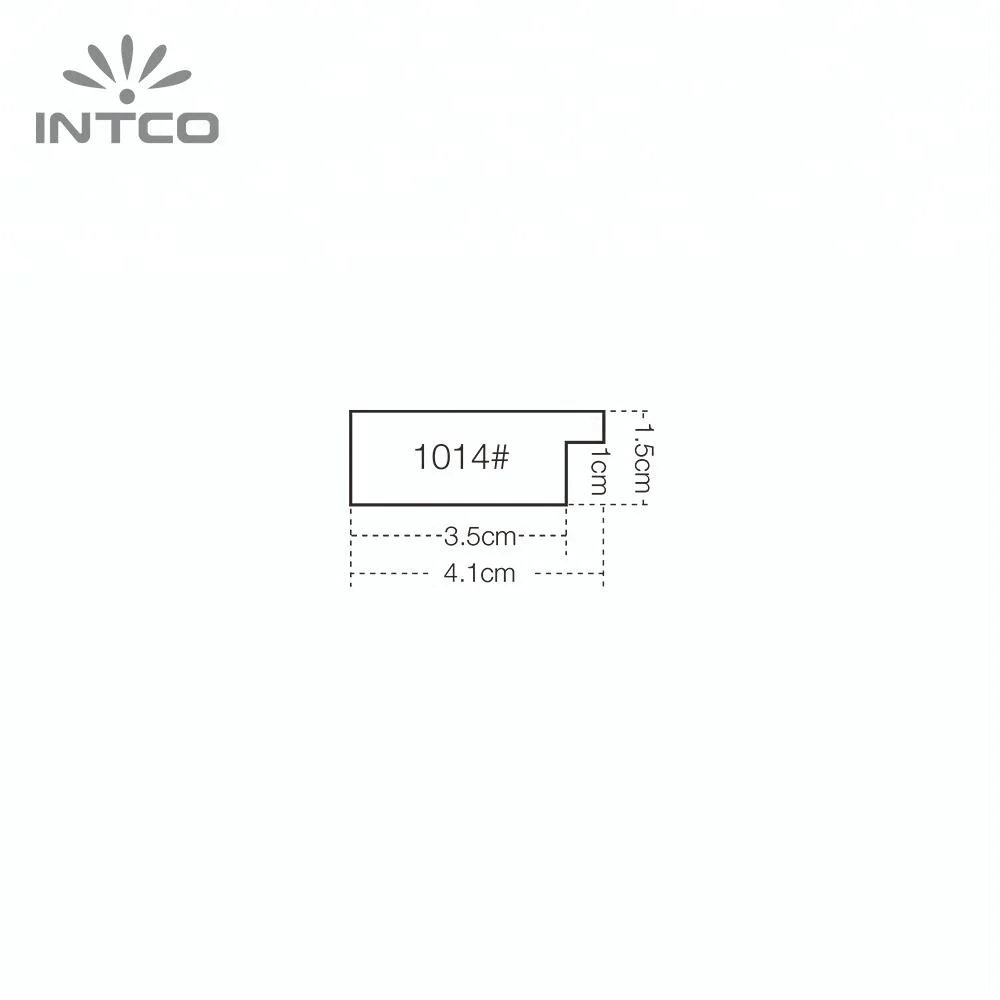 INTCO Hot Selling Fashion Decorative Black Polystyrene Material PS Mirror Frame Moulding