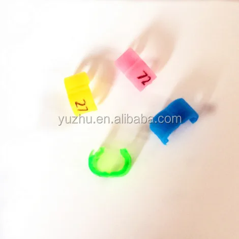 Manufacture 3mm Bird Canary Ring Budgie Rings Plastic O clips rings supply