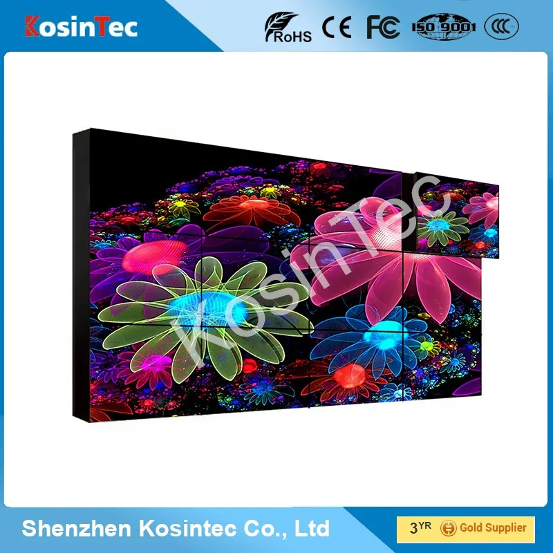 did video wall Full HD 1080P exhibition lcd video wall with Ultra Narrow Bezel From 3.5 mm To 5.3 mm (US-PJ46)