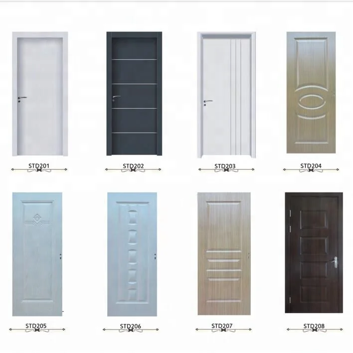 Водонепроницаемая Заводская поставка сотовая бумага ПВХ ламинат 40 мм rfl дверь для ванной цена Бангладеш со стеклом