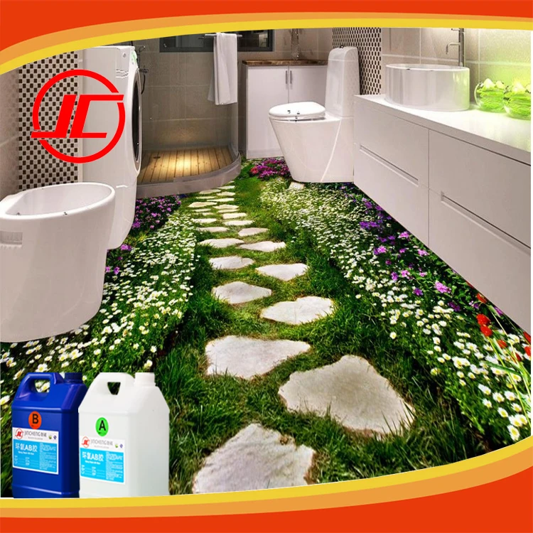 Epoxy 3D Wall Panel Flooring Adhesive Wallpaper Shark Waterproof 3d flooring vinyl bathroom