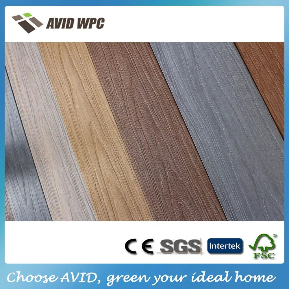 2017 AVID embossed with special wood grain WPC composite deck