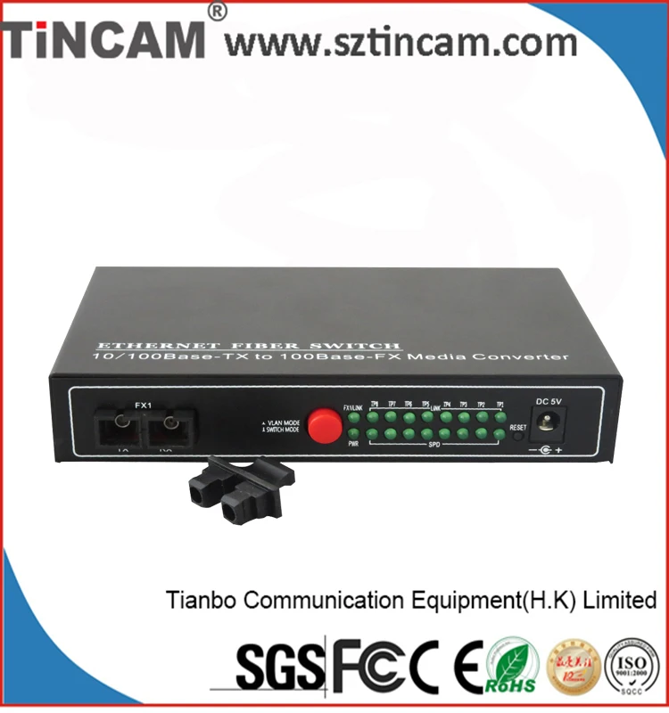 Низкая стоимость 10/100 М Двунаправленный Media Converter 100 м/Волоконно-Оптические Цена