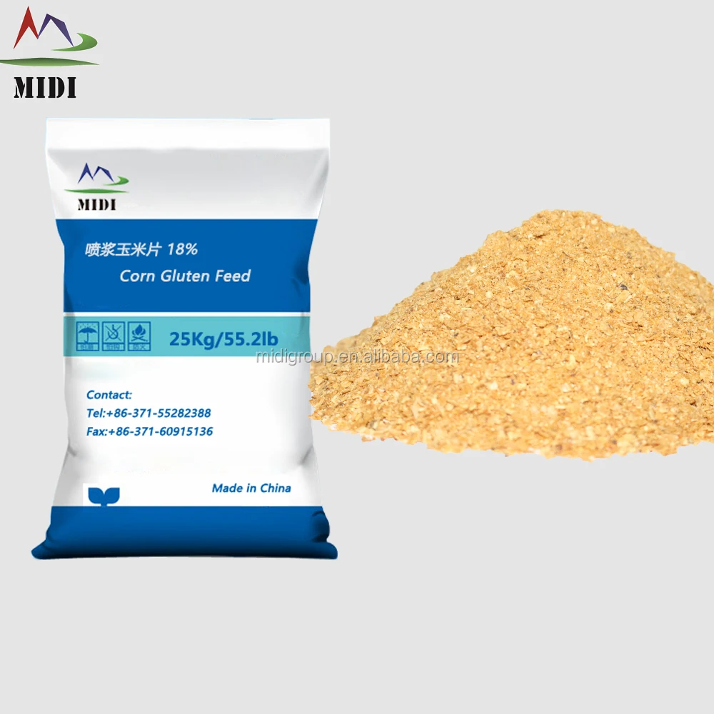 
Feed Grade Corn Gluten Feed 18% Yellow Corn Cattle Feed 