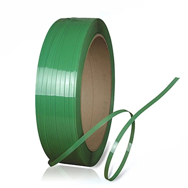 Green Embossed Smooth Factory Price Polyester Plastic Strapping Band Roll Packing PET Strap