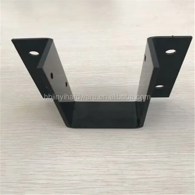 Черная окрашенная перекладина для деревянного соединителя