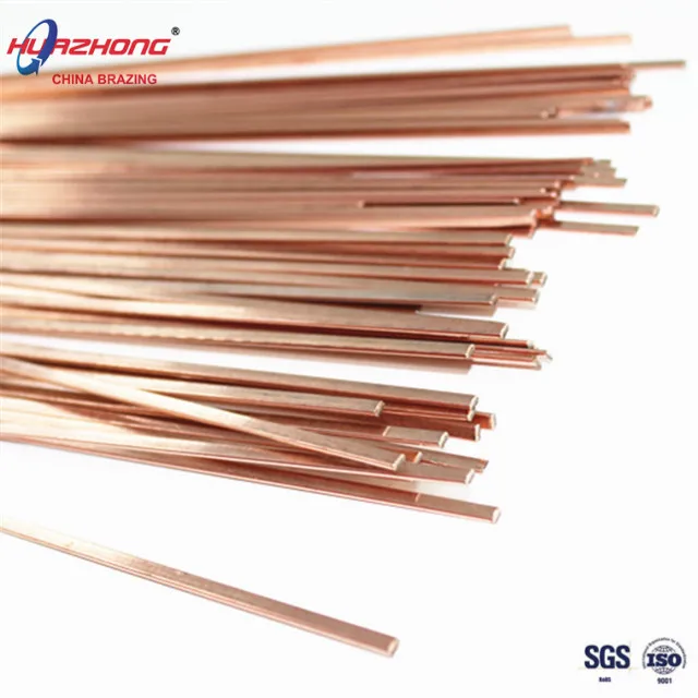Phos-Copper Brazing Round Rods for Air-condition Refrigeration Soldering Stick HVAC Welding Flat Bars Manufacturer Filler Metal