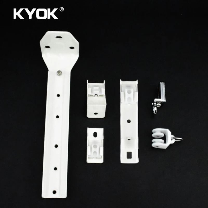 KYOK American Style Curtain Track Flexible Aluminium Curtain Track Ceiling Bracket For Curtain Track With Pulley System M913