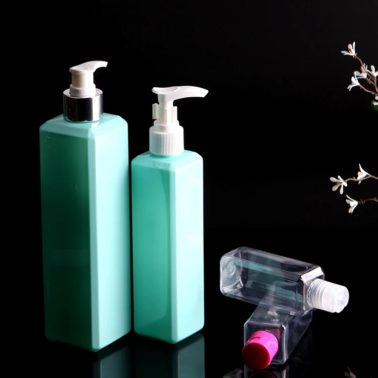 
90ml 100ml 200ml 500ml customized color and printing square pet bottle 